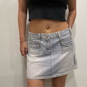 Y2K Mudd Mini Denim Skirt